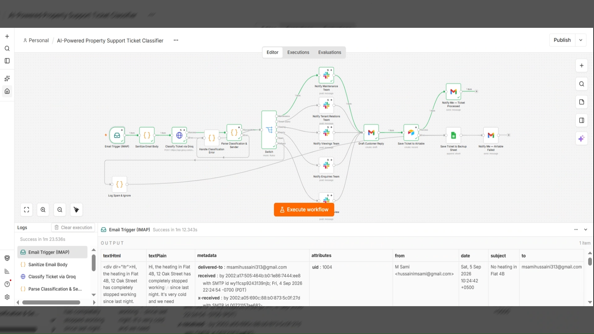 Property Inbox AI Classifier n8n Workflow